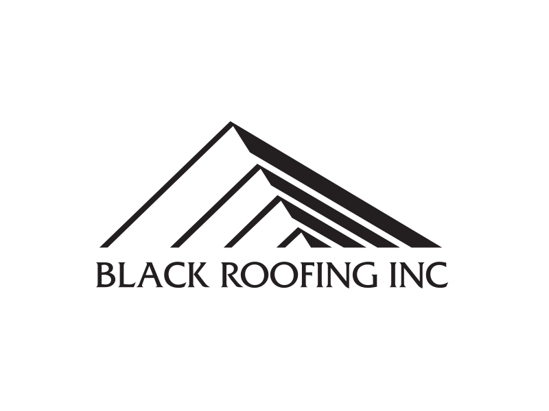 Black Roofing Logo